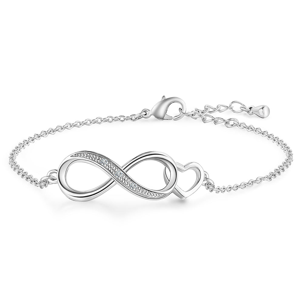 Pozlátený Zliatinový Náramok s Bielym Emporia® Krištáľom 1 