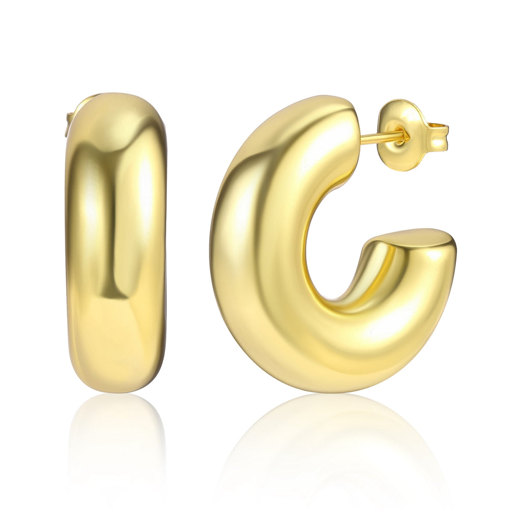 Pozlátené Zliatinové Náušnice