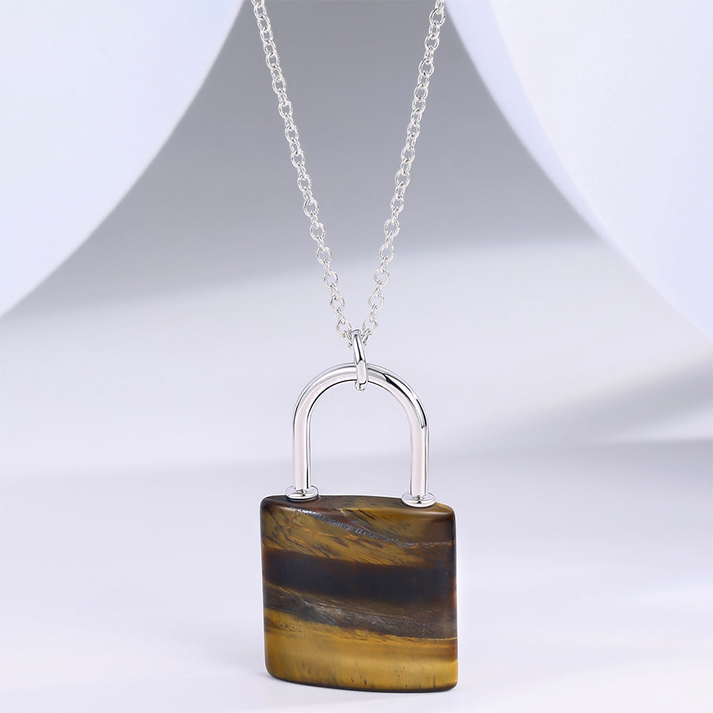 Pozlátený Zliatinový Náhrdelník s Hnedým Emporia® Krištáľom 1 