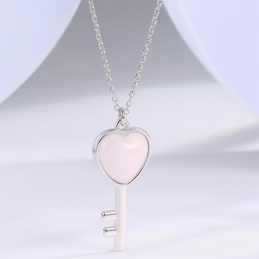 Pozlátený Zliatinový Náhrdelník s Bielym Emporia® Krištáľom 1 