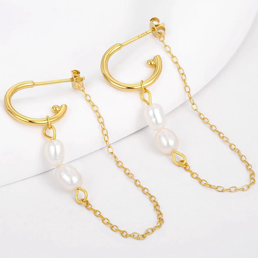 Pozlátené Zliatinové Náušnice 1 