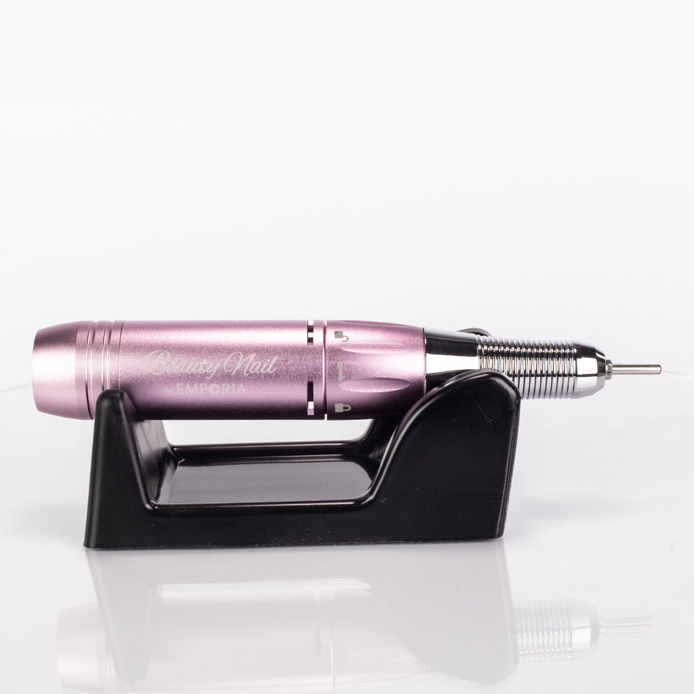 Profesionálny pilník na nechty Emporia Beauty Nail s vymeniteľnými hlavicami – ružový 6 