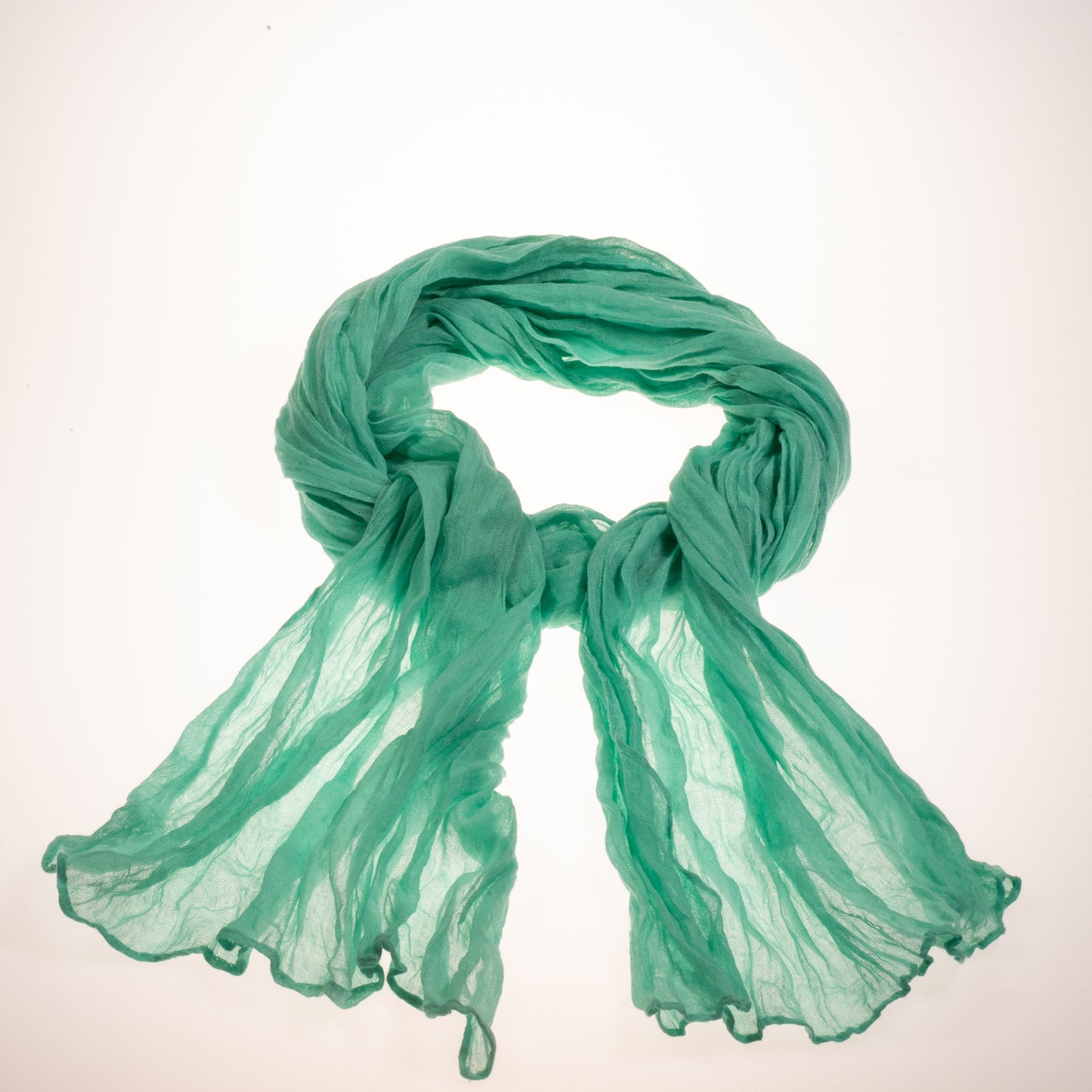 100% Viscose Fashion Scarf, Size: 160 cm x 50 cm, Wash in Machine 30 degrees, Color: TURQUOISE