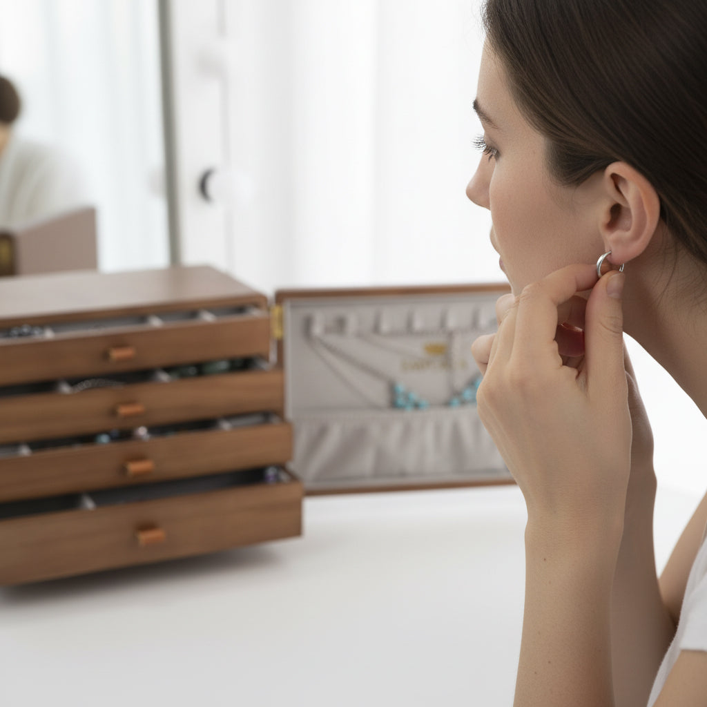 Mini truhla na šperky Emporia s viacerými zásuvkami 6 