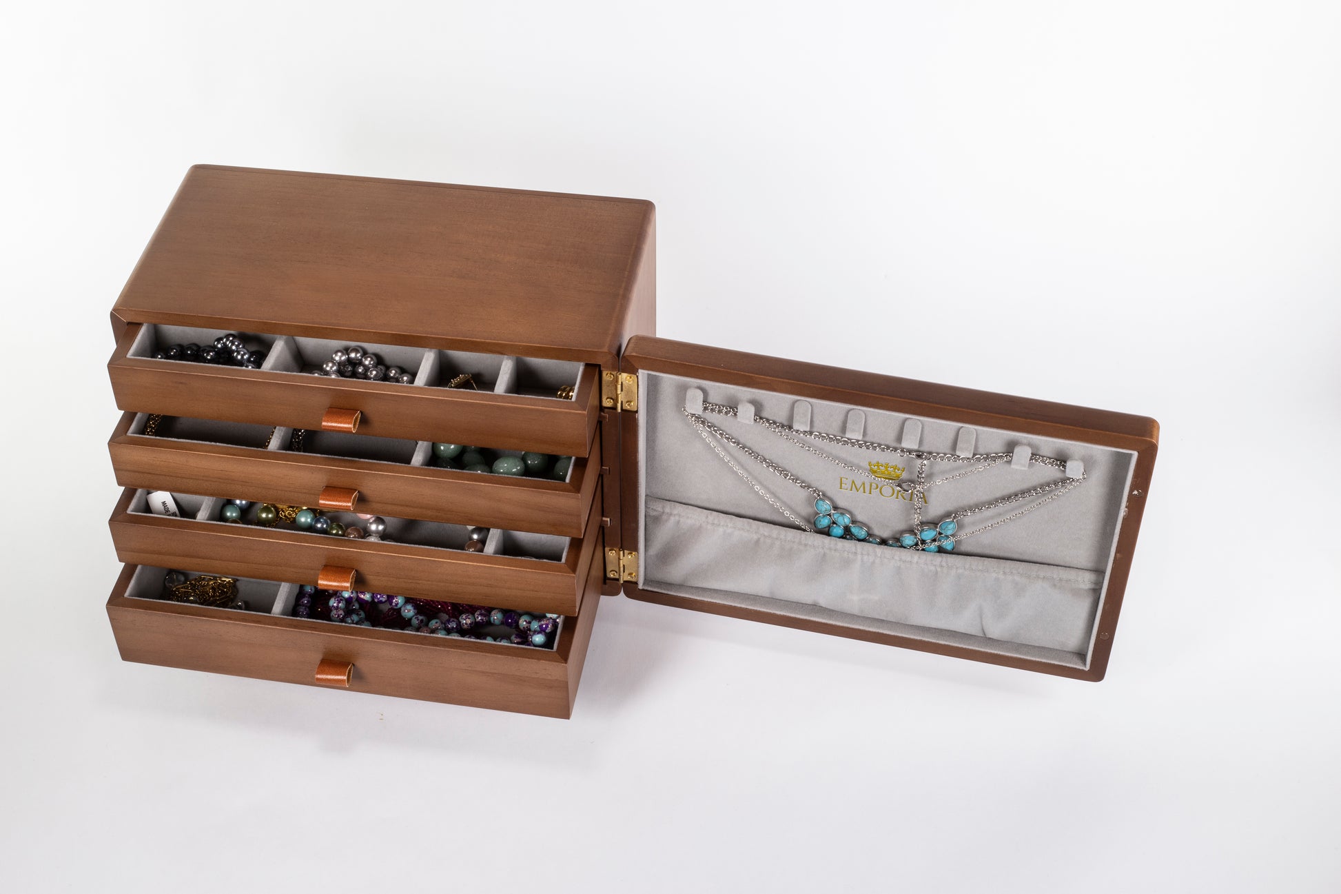 Mini truhla na šperky Emporia s viacerými zásuvkami 10 