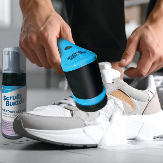 Elektrický čistič topánok Scrub Buddi s 3 vymeniteľnými hlavicami