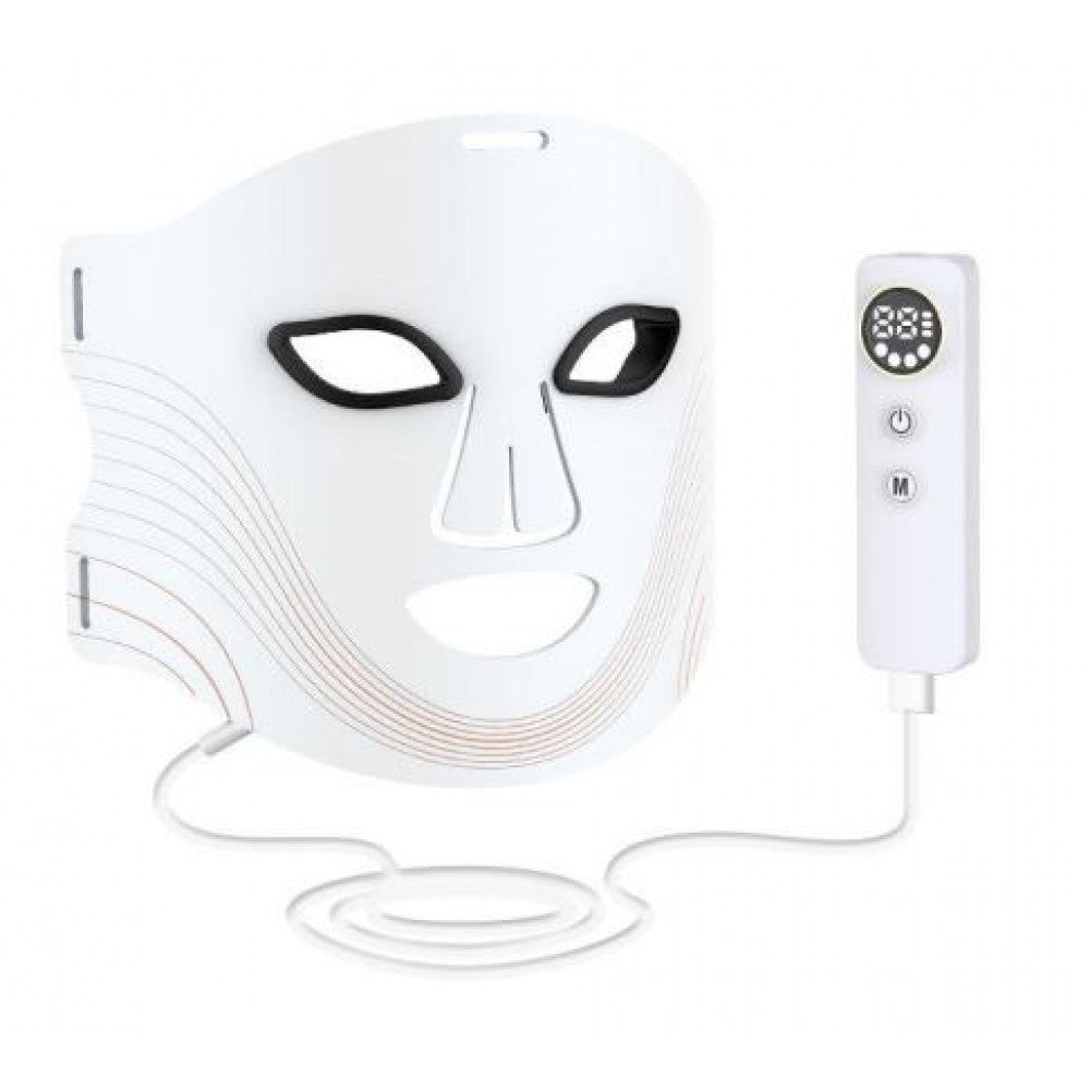 LED Photon Mask Device, 4 Color modes: Red, Blue, Purple, Infrared, Product Color: white