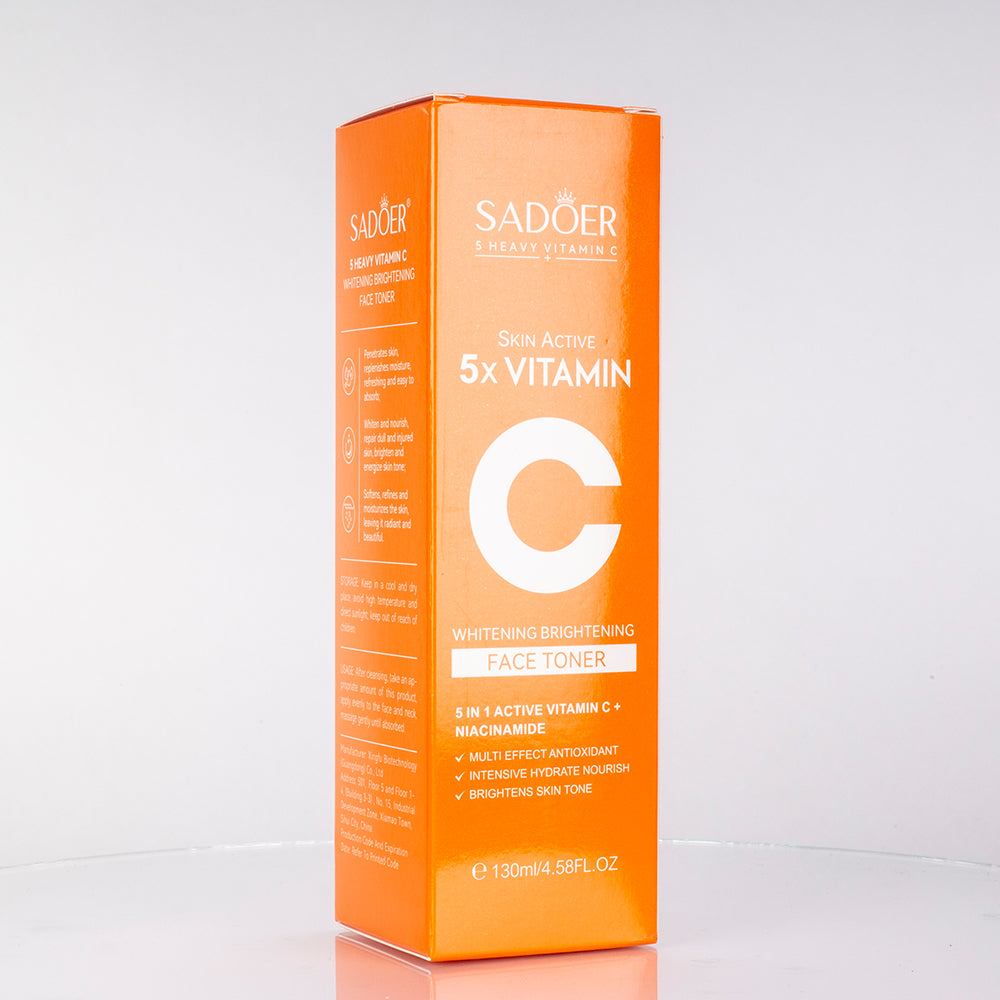 SADOER hydratačné pleťové tonikum s 5 druhmi vitamínu C na zjednotenie tónu pleti 3 