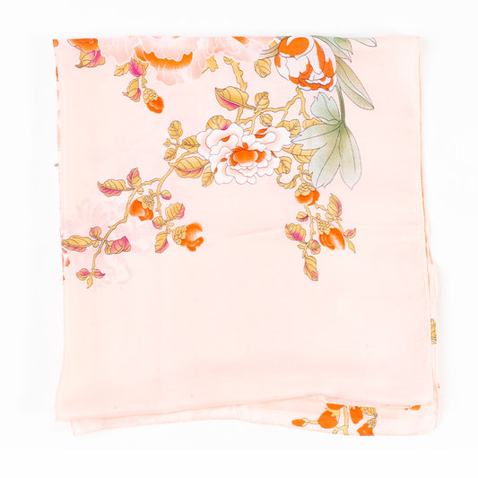 Odkaz Haitang, šatka, 85 x 180 cm, Ružová, 100% vegánske hodvábie