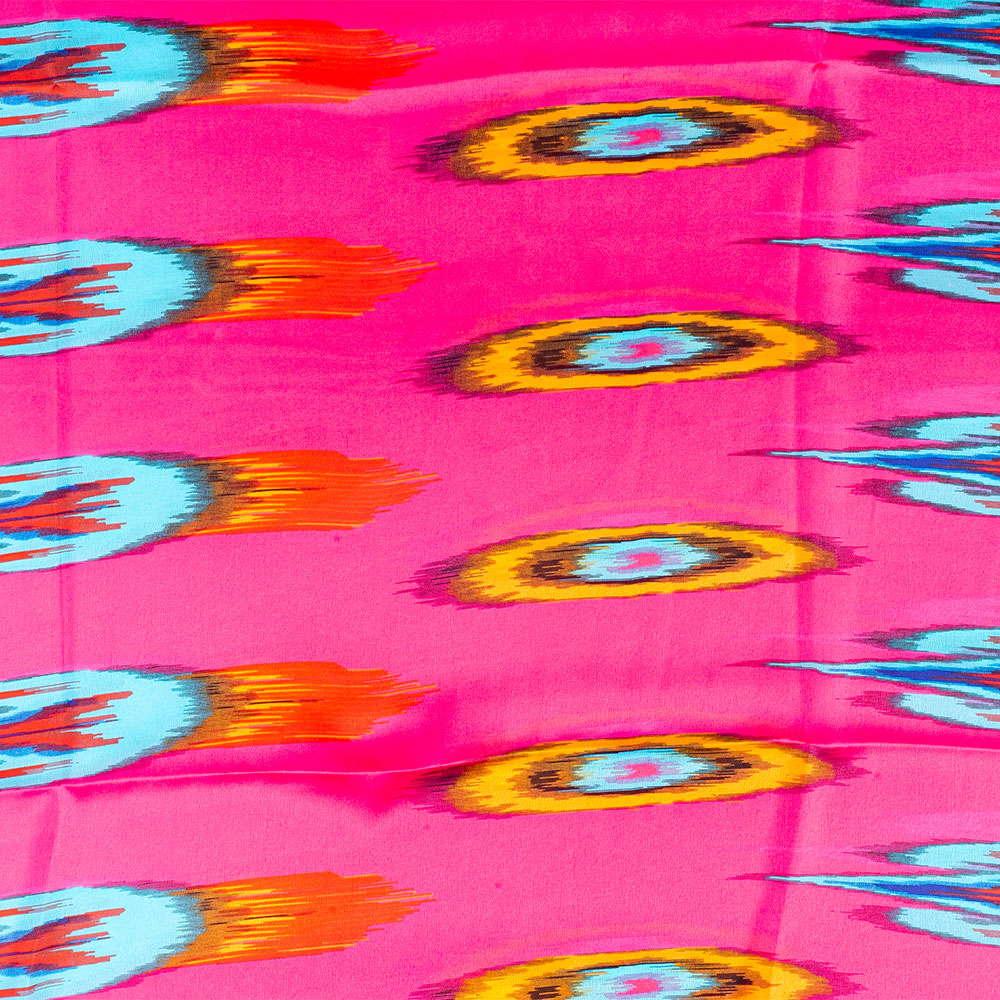 Pávia priezma, šatka, 85 x 180 cm, Ružová, 100% vegánske hodvábie 2 