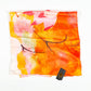 Nočný lotos, šatka, 85 x 180 cm, Oranžová, 100% vegánske hodvábie