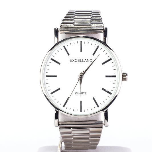 Dámske hodinky Excellanc striebornej farby s remienkom z nerezovej ocele.