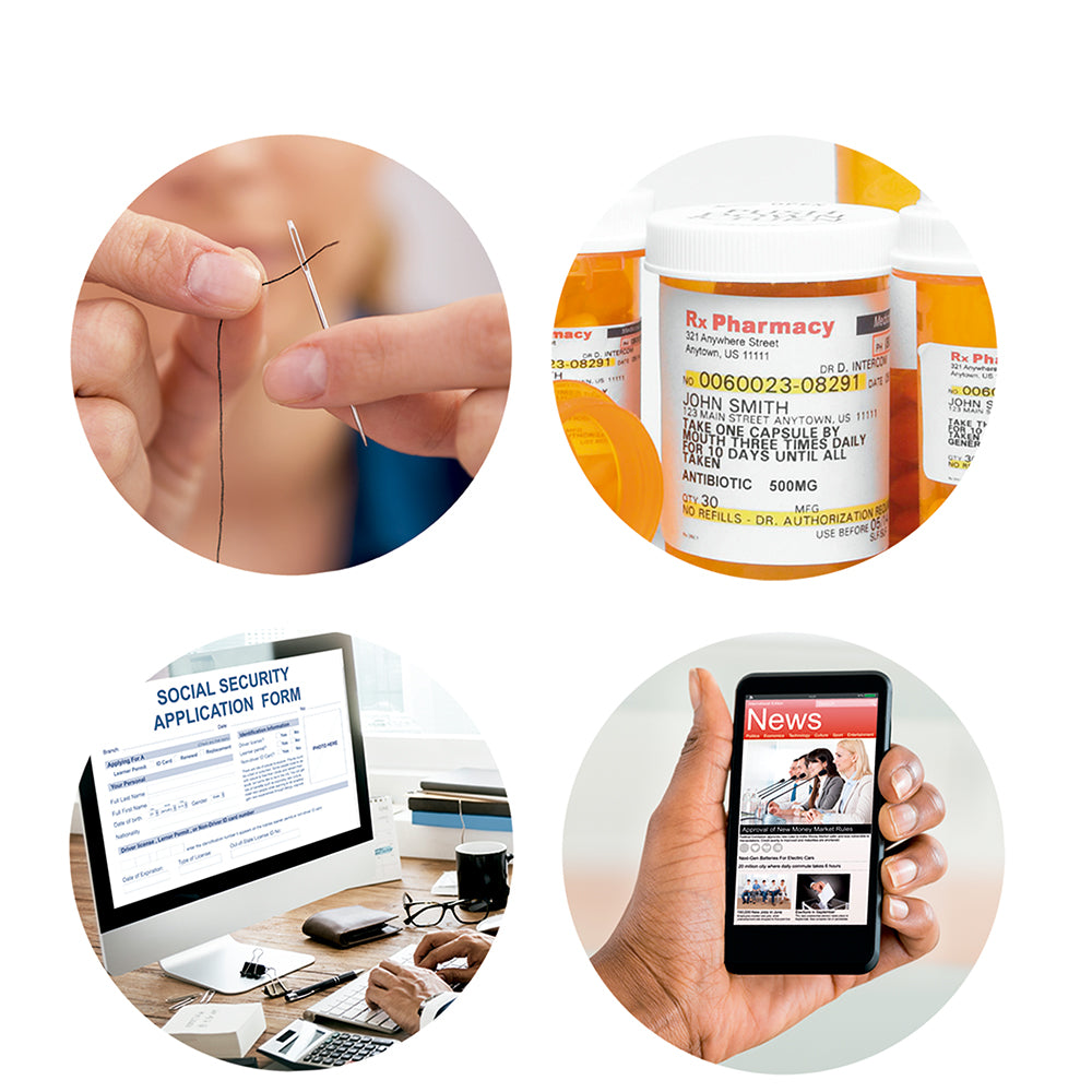 Okuliare na čítanie Vizmaxx Autofocus 2 v 1 s flexibilným dioptrickým rozsahom, čierne