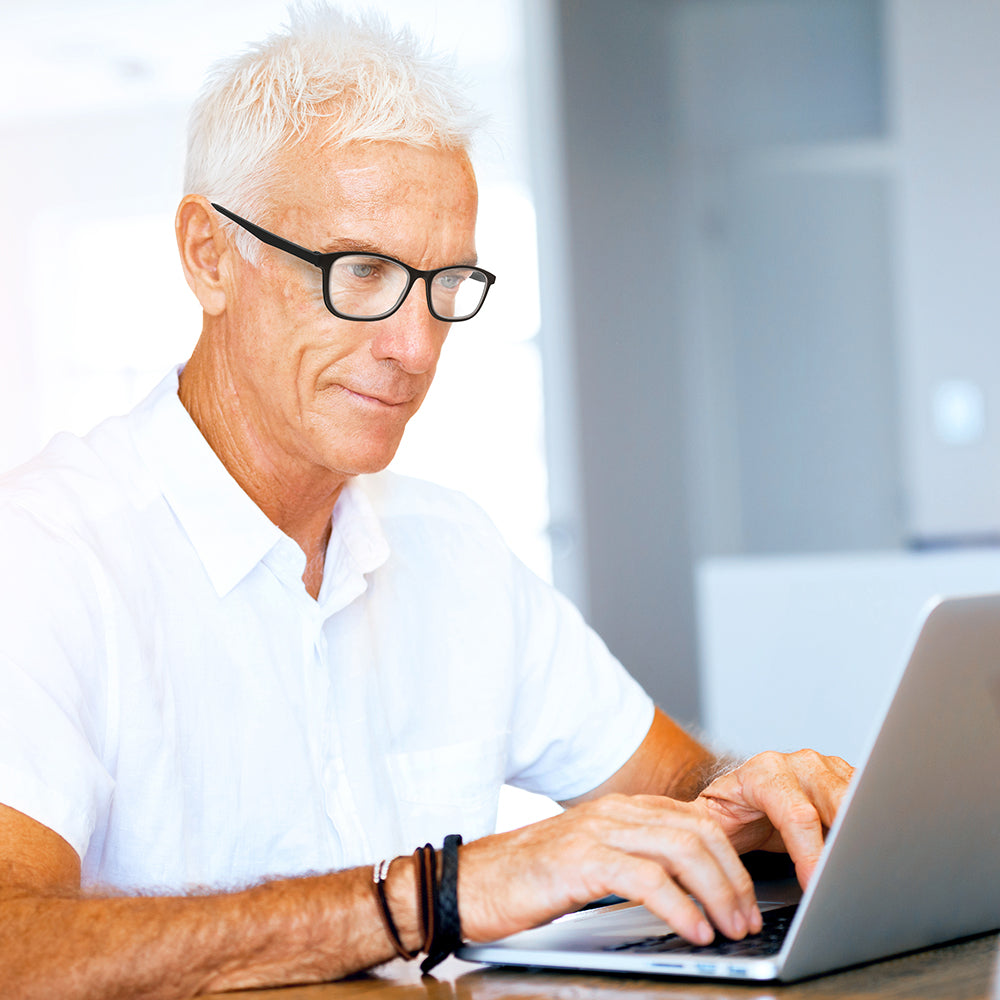 Okuliare na čítanie Vizmaxx Autofocus 2 v 1 s flexibilným dioptrickým rozsahom, čierne