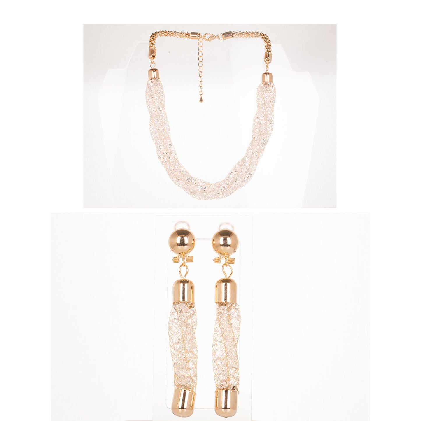 Pozlátené Zliatinové Sada s Viacfarebným Emporia® Krištáľom