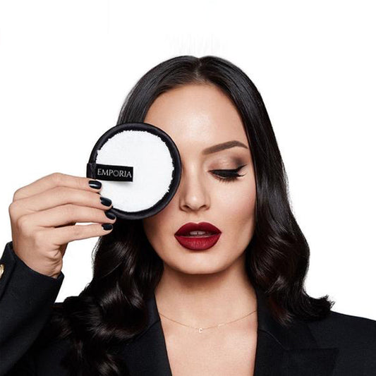 Umývateľné textilné tampóny na make-up a tvár s darčekovou čelenkou a taškou
