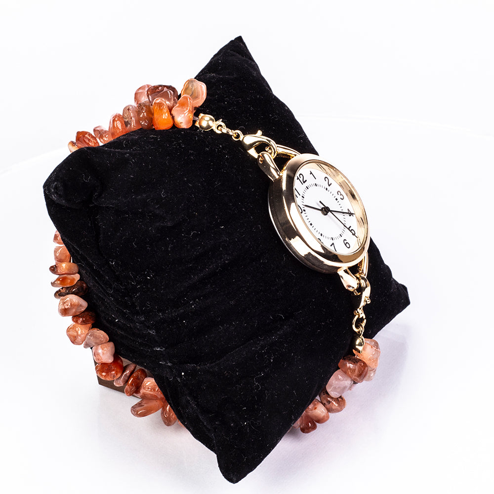 Pozlátený Zliatinový Hodinky s Tyrkysom a Ametystom ( Náramok ) 4 