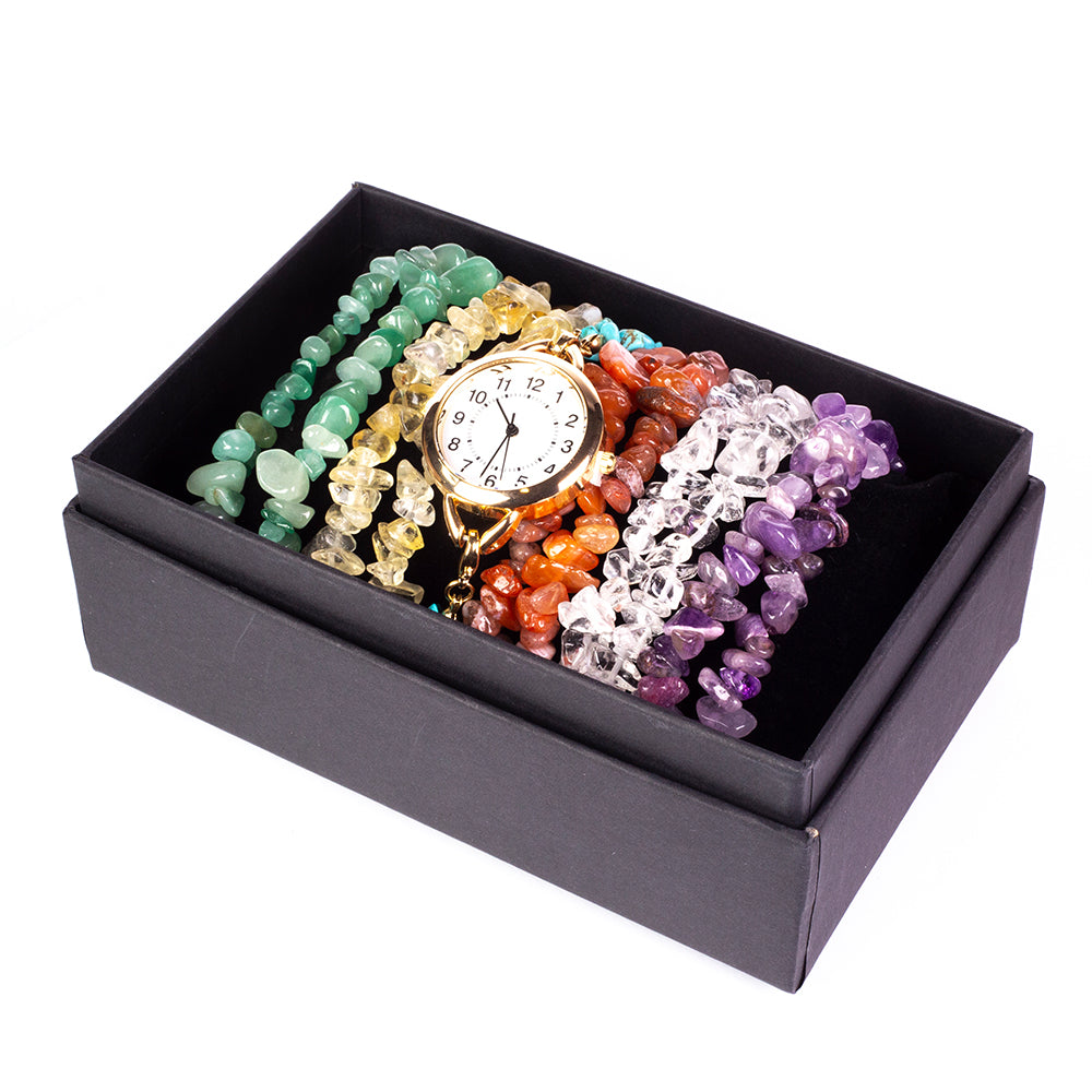 Pozlátený Zliatinový Hodinky s Tyrkysom a Ametystom ( Náramok ) 1 