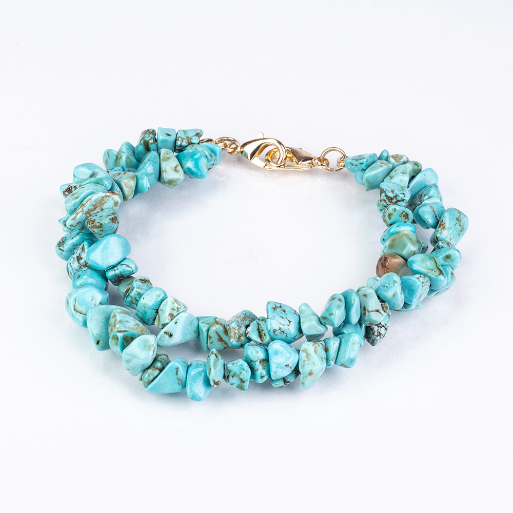 Pozlátený Zliatinový Hodinky s Tyrkysom a Ametystom ( Náramok ) 11 