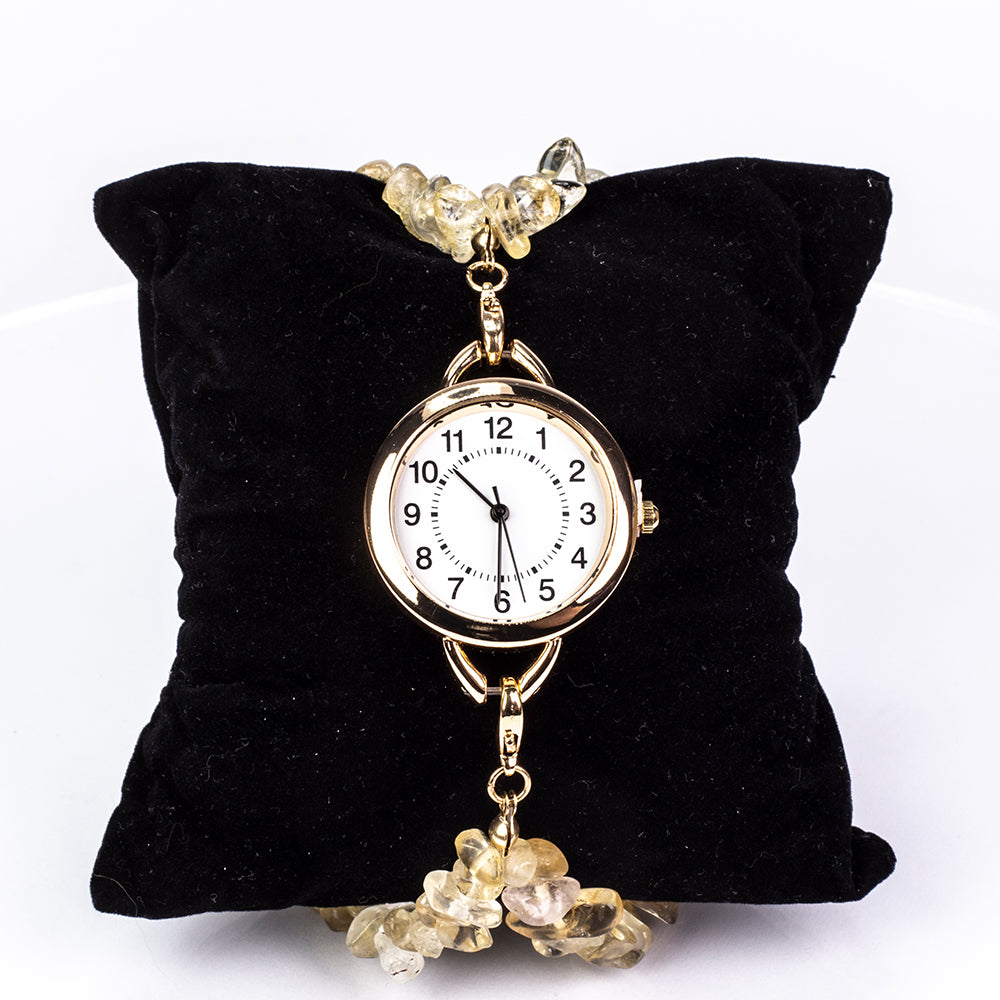 Pozlátený Zliatinový Hodinky s Tyrkysom a Ametystom ( Náramok ) 14 