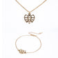 Pozlátené Zliatinové Sada ( Náhrdelník+Náramok )