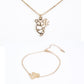 Pozlátené Zliatinové Sada ( Náhrdelník+Náramok )