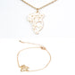 Pozlátené Zliatinové Sada ( Náhrdelník+Náramok )