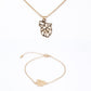 Pozlátené Zliatinové Sada ( Náhrdelník+Náramok )