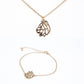 Pozlátené Zliatinové Sada ( Náhrdelník+Náramok )