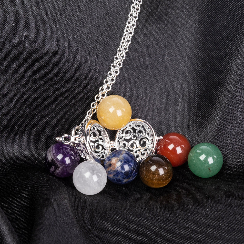 Pozlátený Zliatinový Náhrdelník s Ametystom a Lapisom Lazuli ( Náhrdelník+Prívesok ) 5 