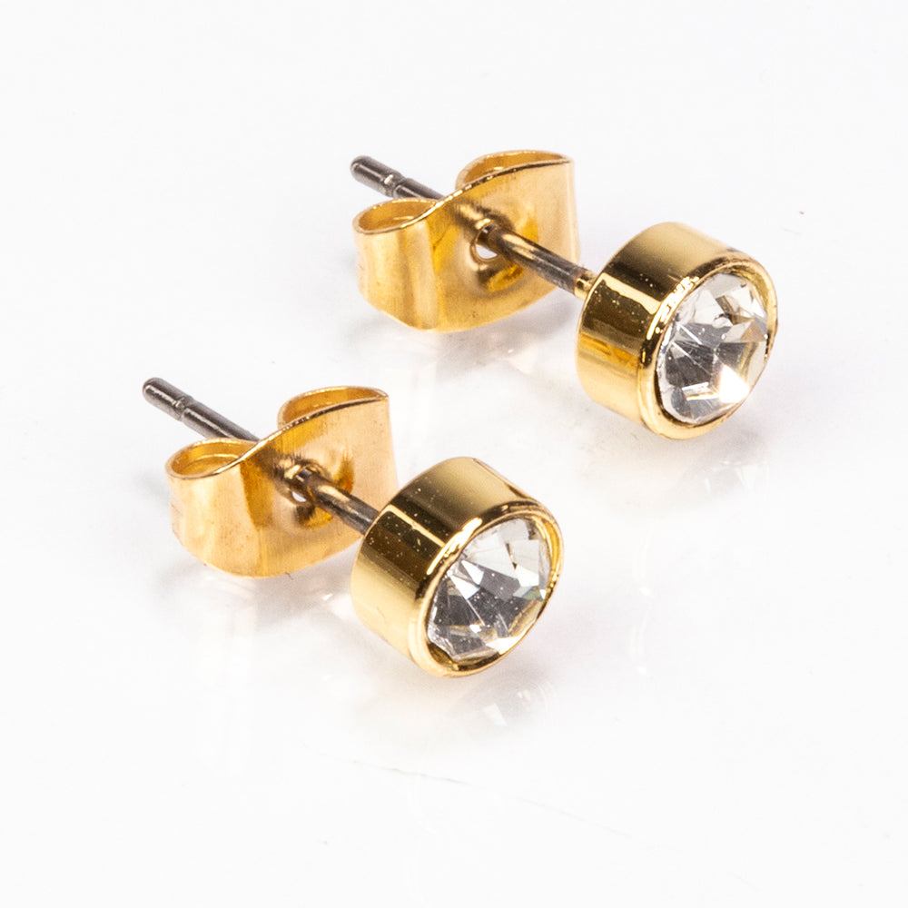 Pozlátený Zliatinový Hodinky s so Smaragdom a Bielym Emporia® Krištáľom ( Náhrdelník+Náušnice+Prívesok )