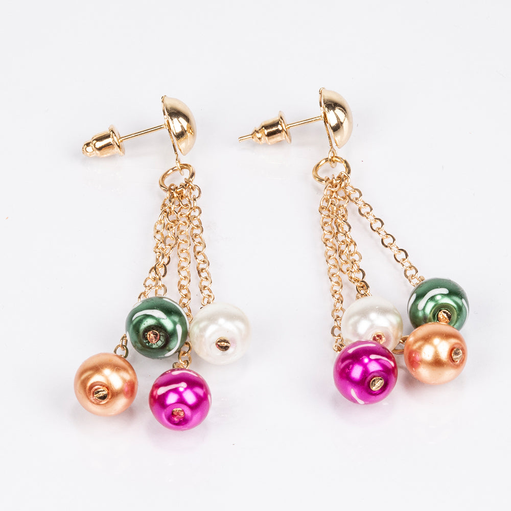 Pozlátené Zliatinové Sada ( Náhrdelník+Náušnice+Náramok ) 2 