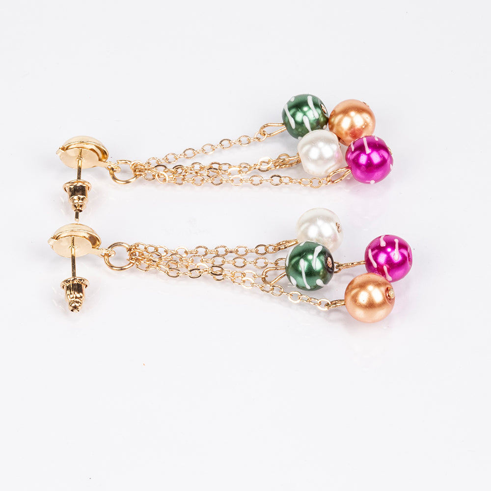 Pozlátené Zliatinové Sada ( Náhrdelník+Náušnice+Náramok )