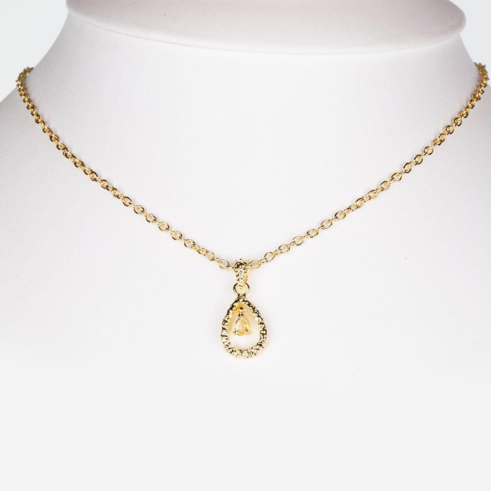 Pozlátený Zliatinový Hodinky s Rubínom a Bielym Emporia® Krištáľom ( Náhrdelník+Náušnice+Prívesok )