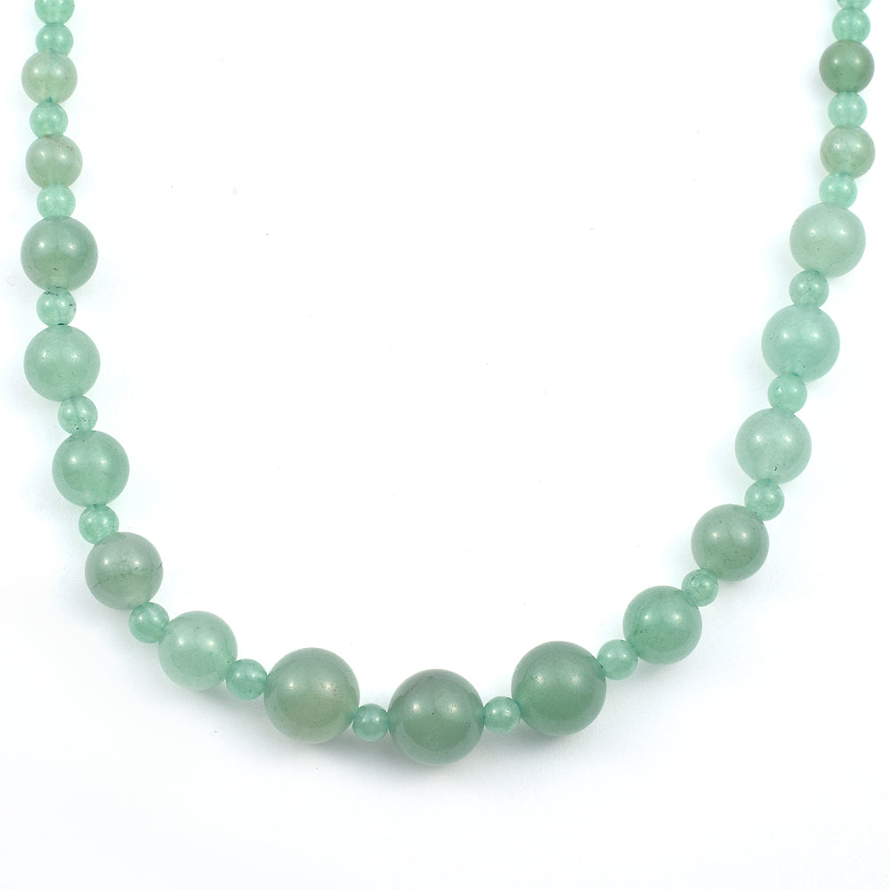 Strieborný Náhrdelník s so Zeleným Aventurinom 3 