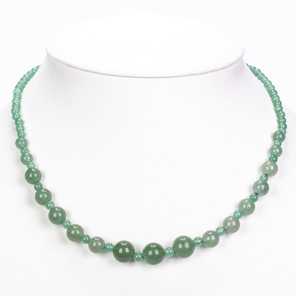 Strieborný Náhrdelník s so Zeleným Aventurinom