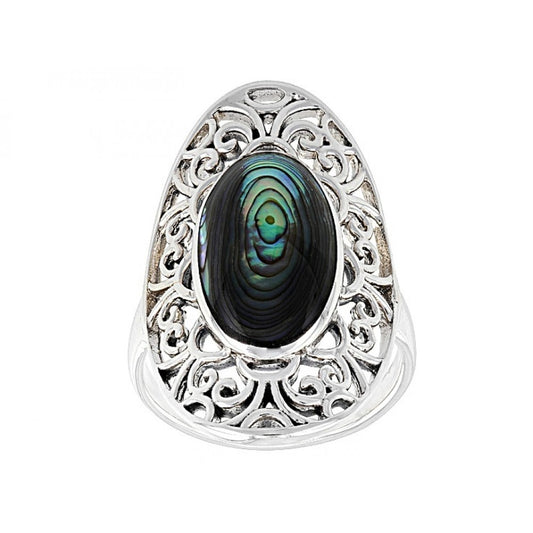 Strieborný Prsteň s Mušľou Abalone