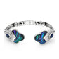 Strieborný Náramok s Mušľou Abalone a Lapisom Lazuli