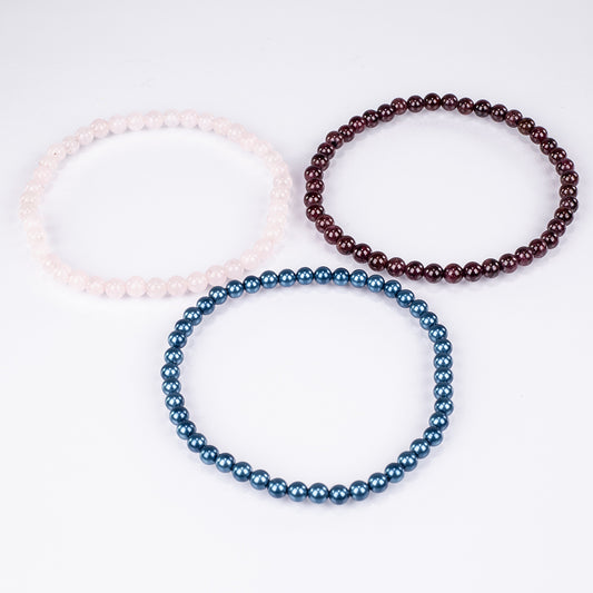 Nugetové Sada s Ruženínom a Červeným Granátom ( Náramok )