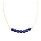 Pozlátený Strieborný Náhrdelník s Lapisom Lazuli