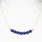 Pozlátený Strieborný Náhrdelník s Lapisom Lazuli