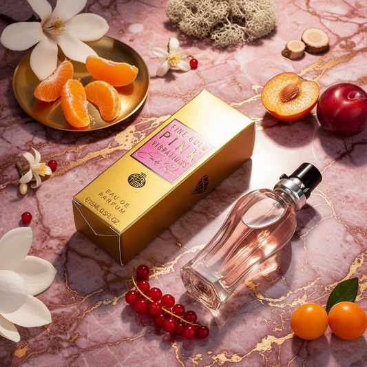 15ml EDP "FINE GOLD PINK VIBRATIONS" - ovocno-citrusová vôňa