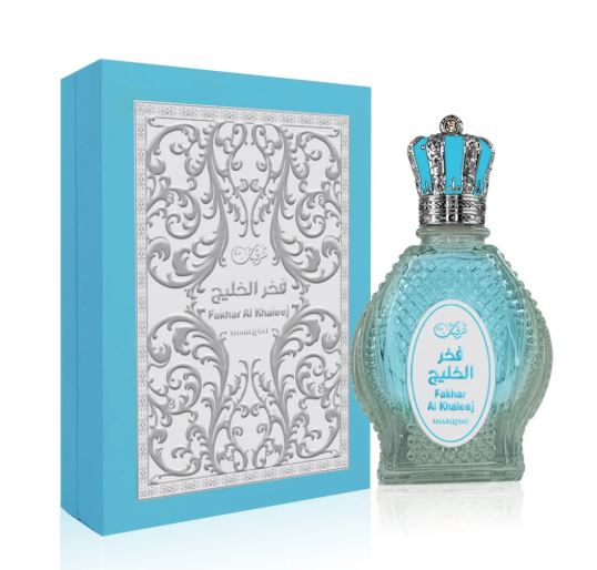 100 ml Eau de Perfume Oriental FAKHAR AL KHALEEJ (TOP: BERGAMOT, GINGER, APPLE; MIDDLE: SAGE, JUNIPER, GERANIUM; BASE: VETIVER, CEDAR, AMBER NOTES, TONKA BEAN, INCENSE) 3 