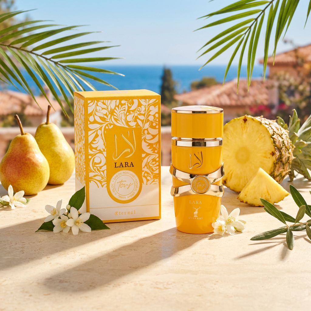 100 ml Eau de Perfume Oriental LARA TOUS (TOP: PEAR, PINEAPPLE, GRAPEFRUIT; MIDDLE: ROSE, COCONUT, TRANSPARENT FLORAL NOTES, JASMINE; BASE: VANILLA, AMBER, MUSK) 1 