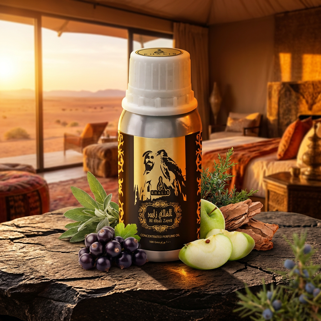 AL GHALI ZAYED 100 ml perfume oil (TOP: BAIE ROSE,BLACKCURRANT,BERGAMOT; MIDDLE: LILI OF THE VALLEY,PATCHOULI,APPLE; BASE: CEDARWOOD,MUSK,AMBER) 1 