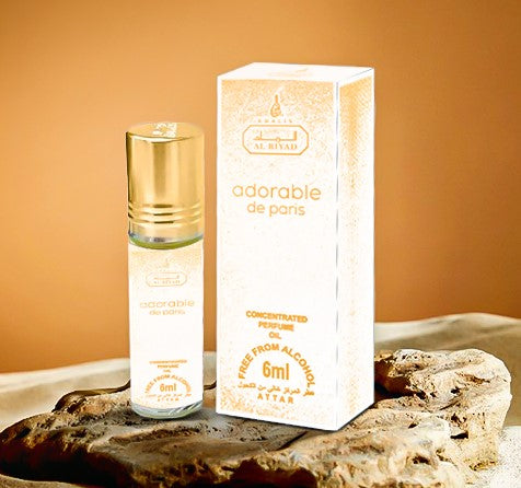 ADORABLE DE PARIS 6 ml perfume oil (TOP: BERGAMOT, MANDARIN, SWEET PEA; MIDDLE: JASMINE, ROSE; BASE: SANDALWOOD, MUSK, AMBER) 2 