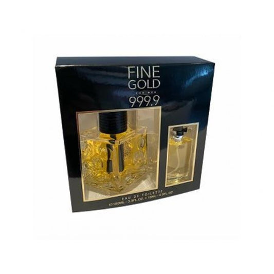 Real Time EDT 100 ml + 15 ml „Fine Gold Men“ – drevitá vôňa pre mužov