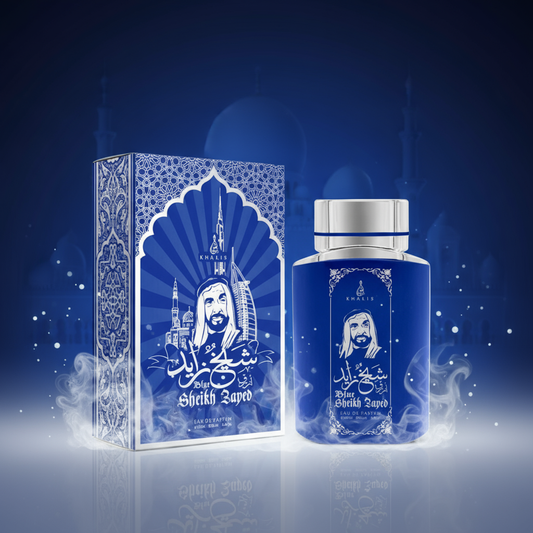 100 ml Eau de Perfume SHEIKH ZAYED BLUE Pižmová Oudová Vôňa pre Mužov