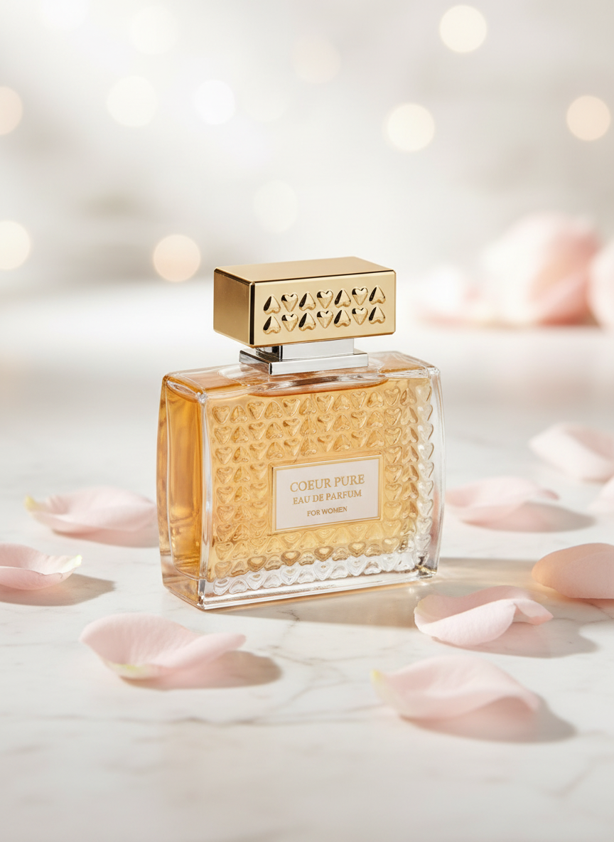 100 ml Eau de Parfume COEUR PURE kvetinová vôňa pre ženy 4 