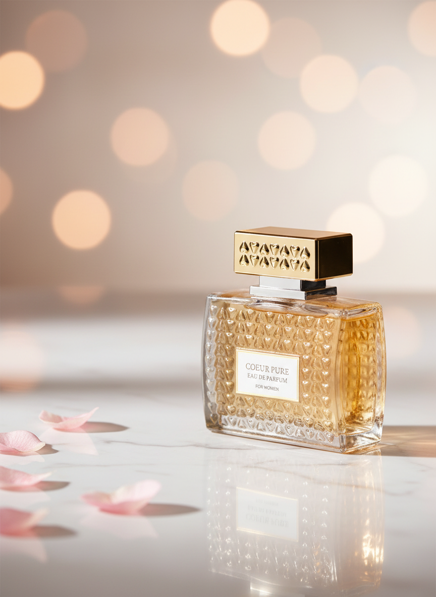 100 ml Eau de Parfume COEUR PURE kvetinová vôňa pre ženy 5 